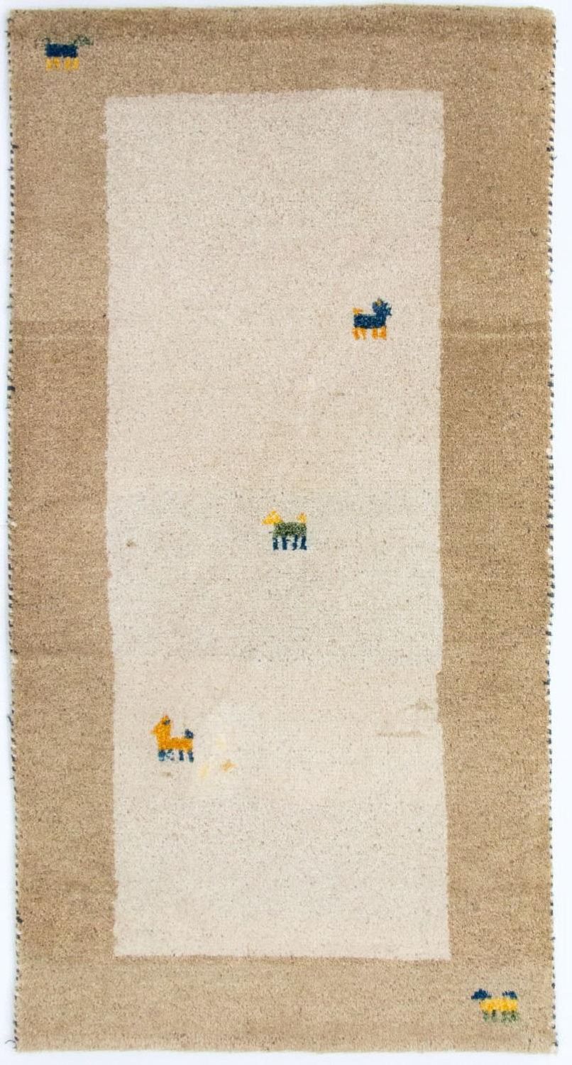 Gabbeh Teppich - Indus 140 x 70 cm - beige