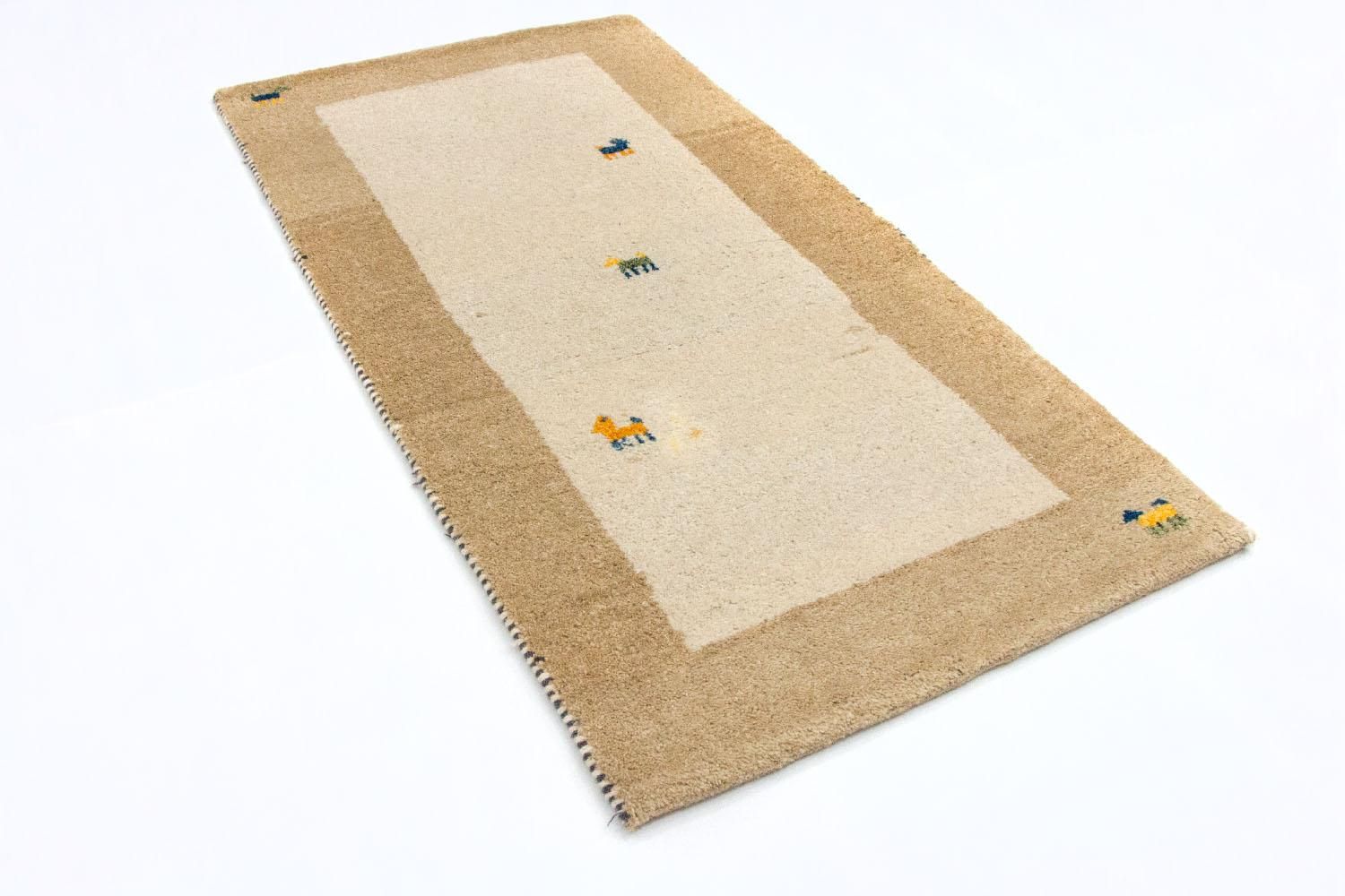 Gabbeh Teppich - Indus 140 x 70 cm - beige