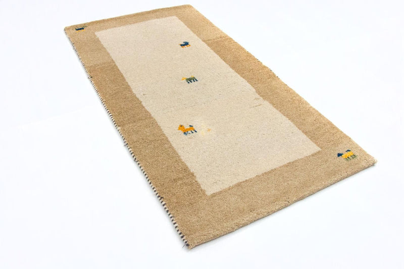 Gabbeh Teppich - Indus 140 x 70 cm - beige