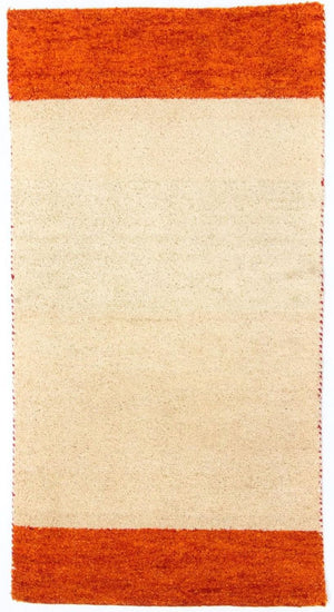 Tapis Gabbeh - Indus - 140 x 70 cm - beige