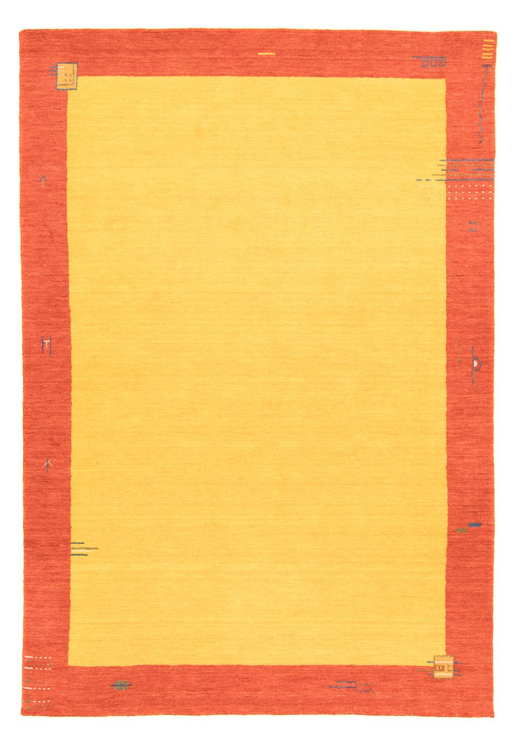 Tapis Gabbeh - Indus - 180 x 120 cm - or