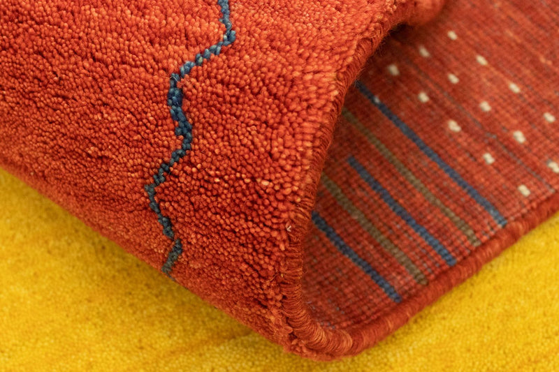 Tapis Gabbeh - Indus - 180 x 120 cm - or