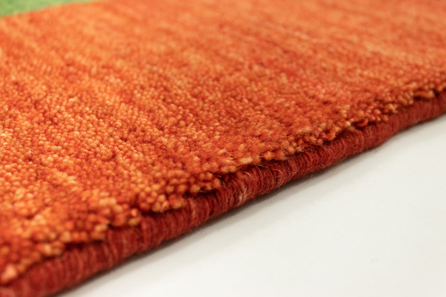 Tapis de couloir Tapis Gabbeh - Indus - 200 x 80 cm - vert
