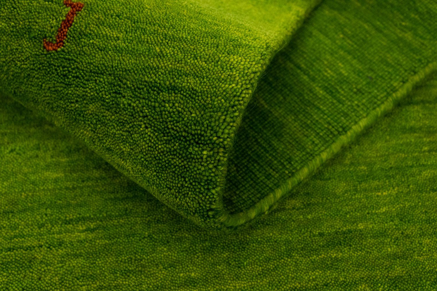 Tapis de couloir Tapis Gabbeh - Indus - 240 x 80 cm - vert