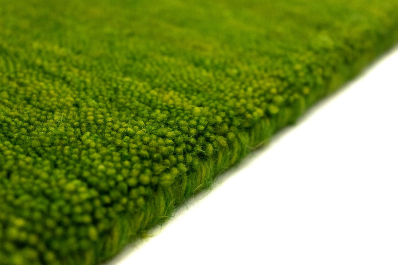 Tapis de couloir Tapis Gabbeh - Indus - 400 x 80 cm - vert