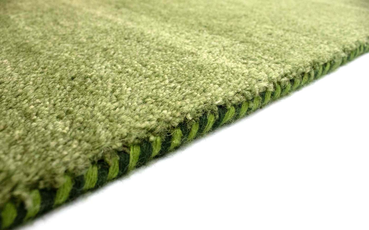 Tapis Gabbeh - Indus - 90 x 60 cm - vert clair