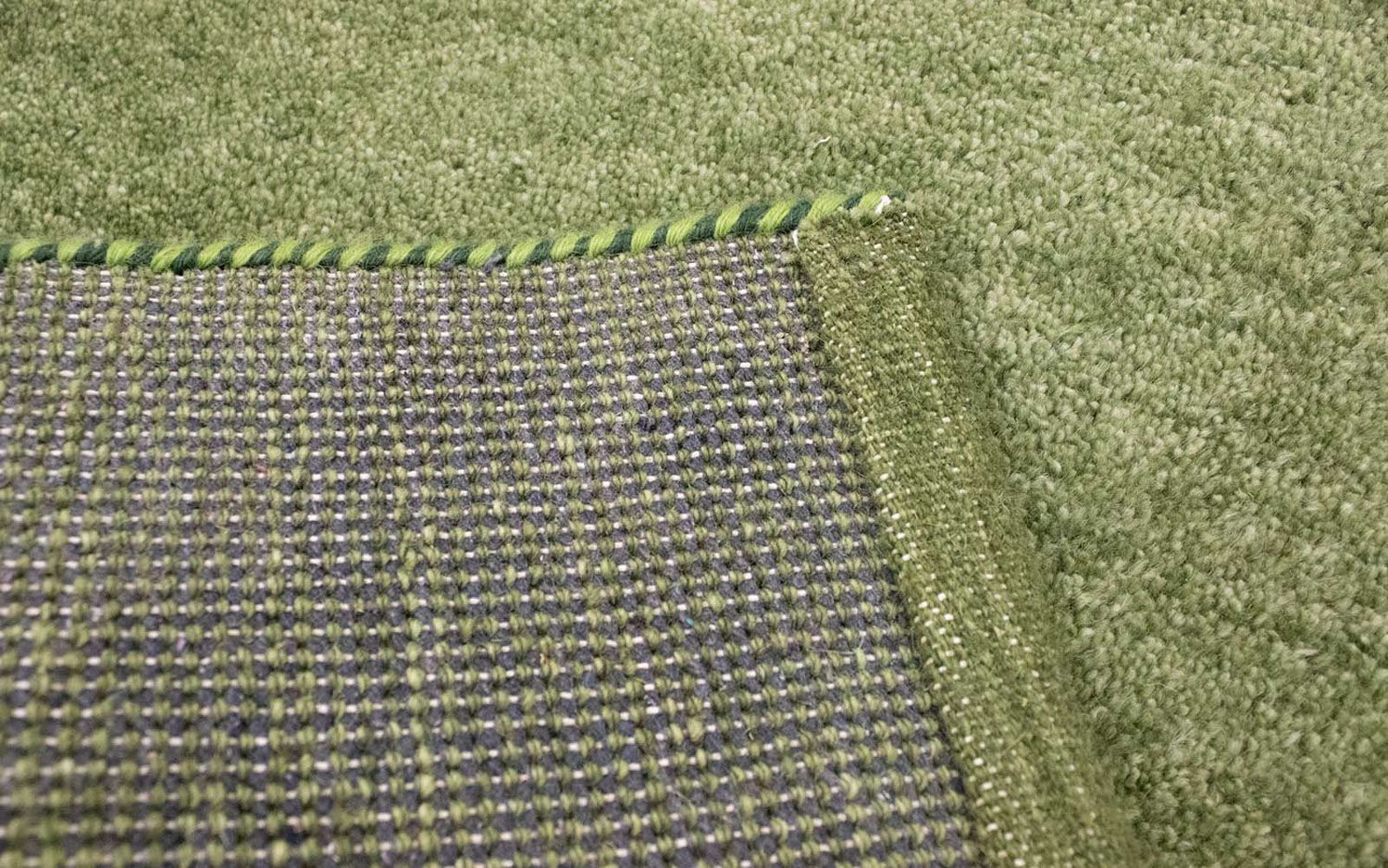 Tapis Gabbeh - Indus - 90 x 60 cm - vert clair