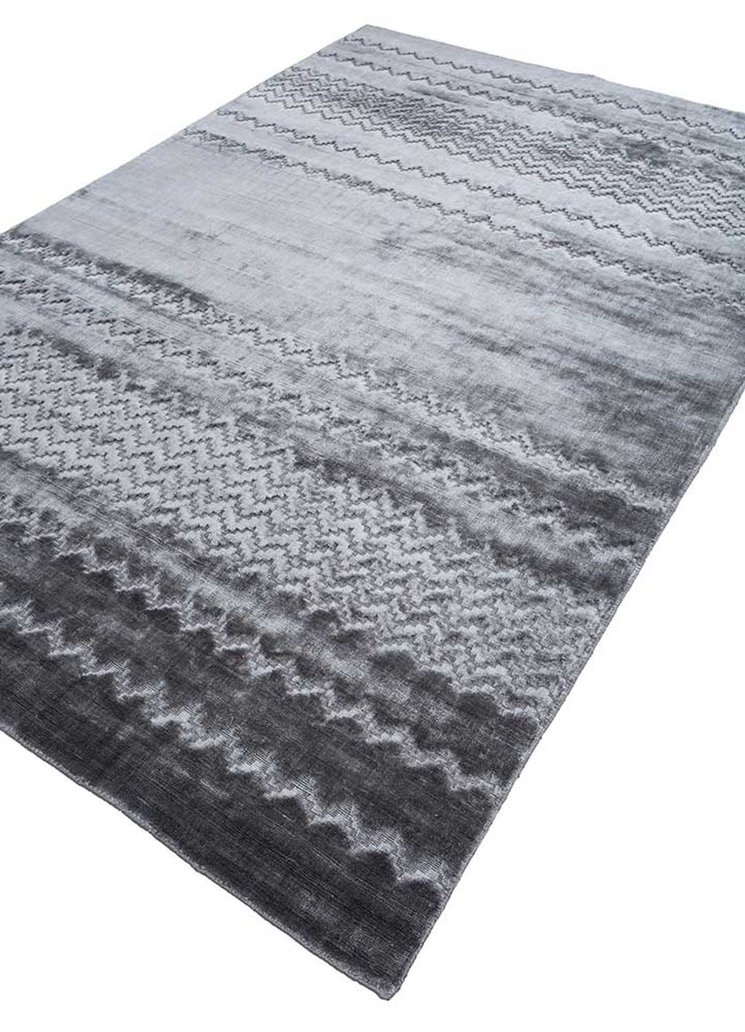 Tapis en viscose - 300 x 240 cm - bleu