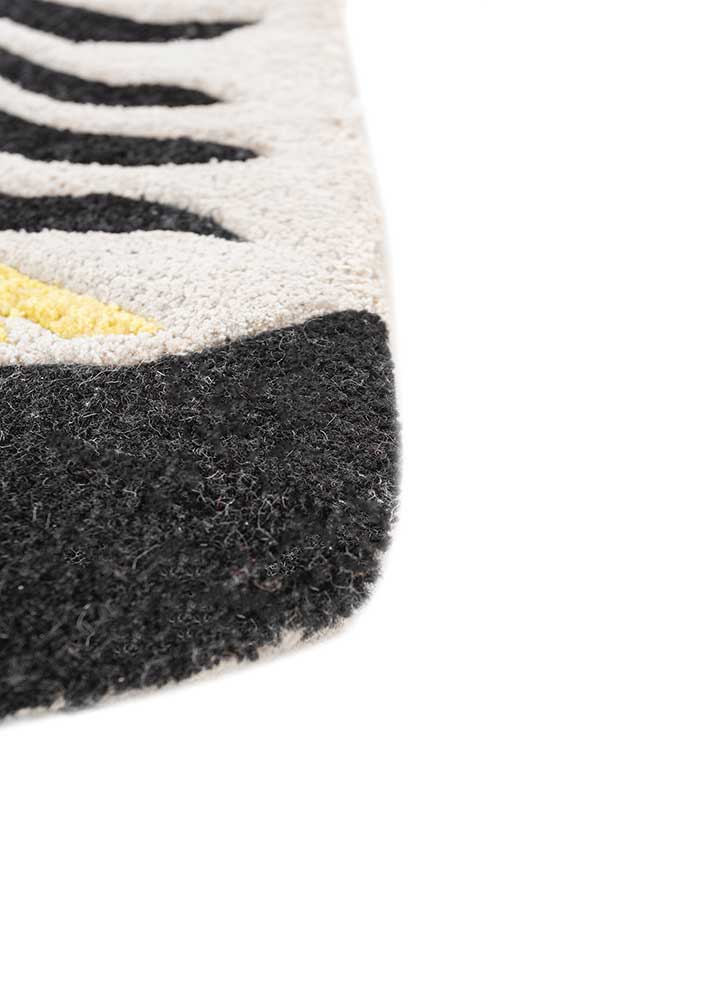 Tapis pour enfants originale  - 215 x 90 cm - noir et blanc