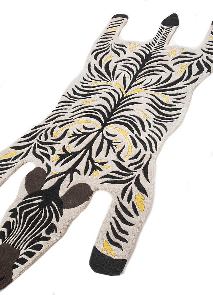 Tapis pour enfants originale  - 215 x 90 cm - noir et blanc