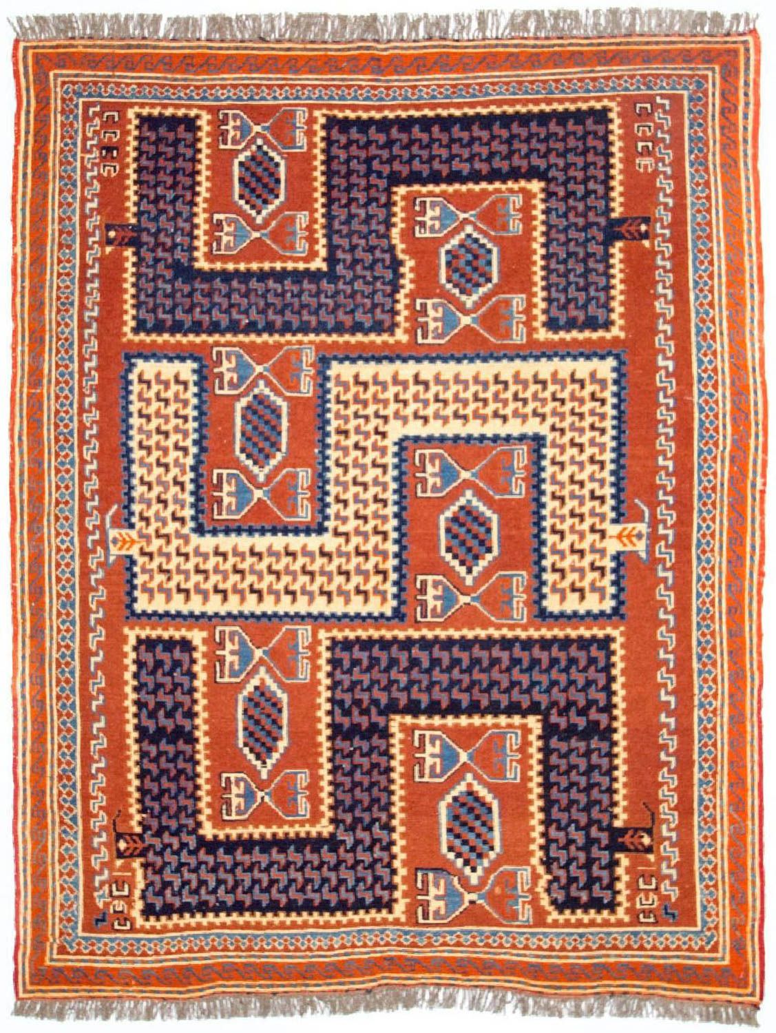 Tapis Kelim - Oriental - 185 x 145 cm - multicolore