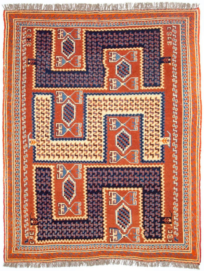 Tapis Kelim - Oriental - 185 x 145 cm - multicolore