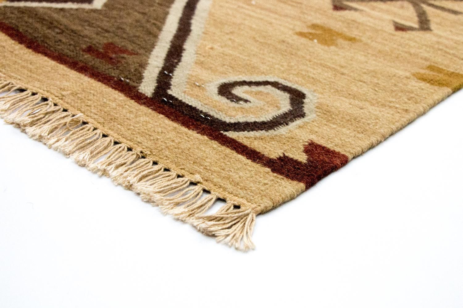Tapis Kelim - Tendance - 187 x 126 cm - jaune