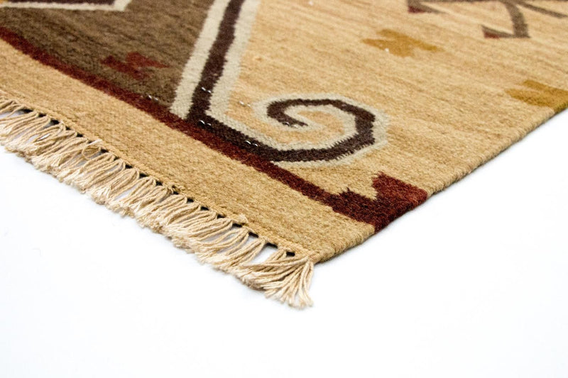 Tapis Kelim - Tendance - 187 x 126 cm - jaune