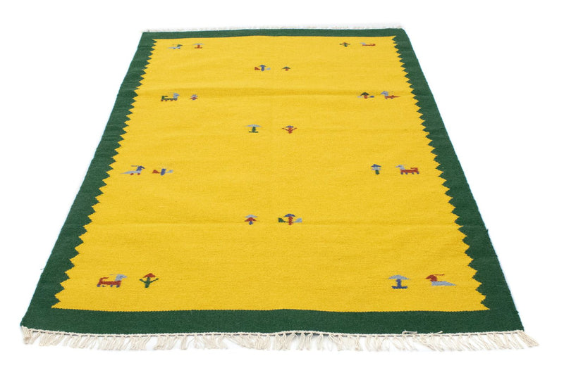 Tapis Kelim - Tendance - 180 x 120 cm - jaune