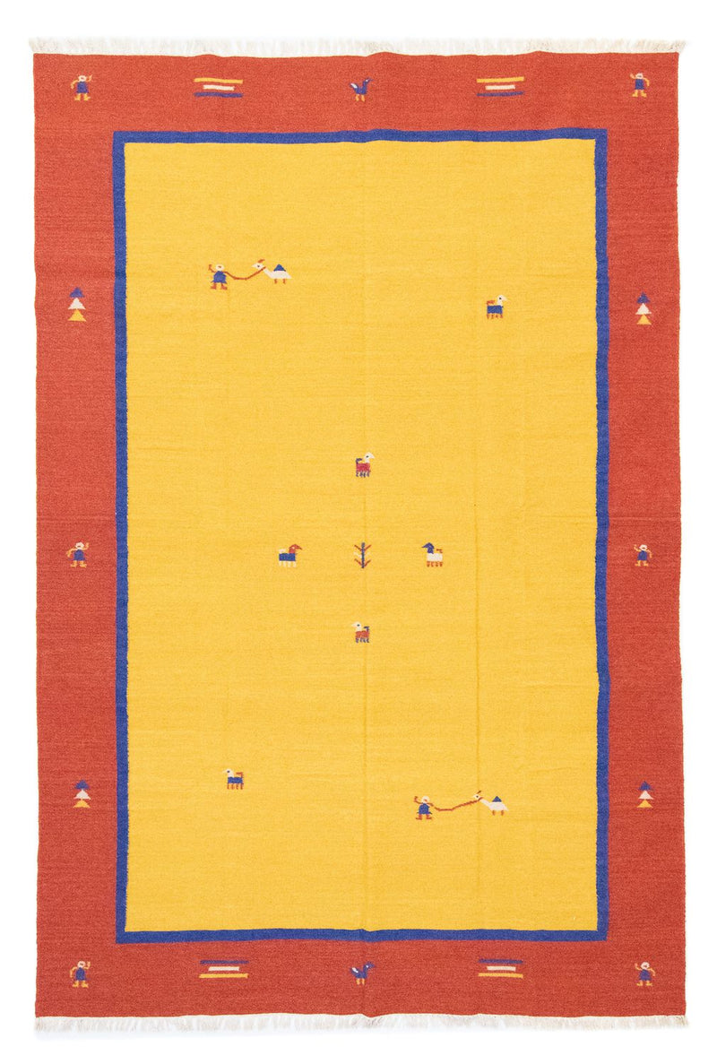 Tapis Kelim - Tendance - 300 x 200 cm - jaune