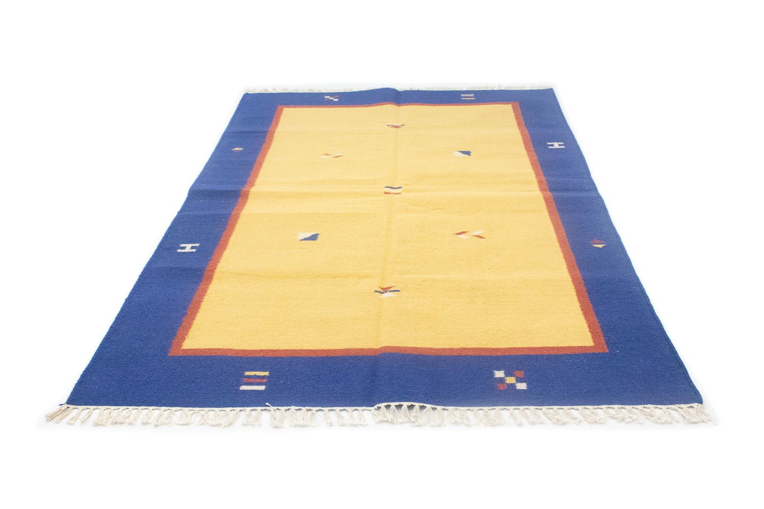 Tapis Kelim - Tendance - 200 x 140 cm - jaune
