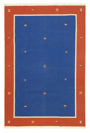Tapis Kelim - Tendance - 300 x 200 cm - bleu