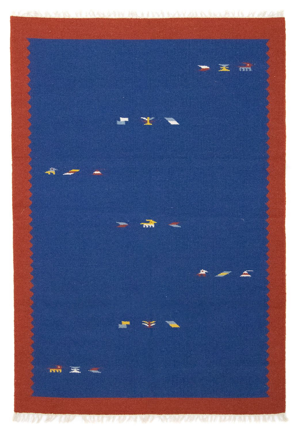 Tapis Kelim - Tendance - 180 x 120 cm - bleu