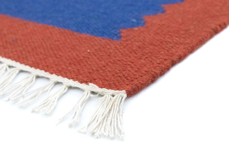 Tapis Kelim - Tendance - 180 x 120 cm - bleu