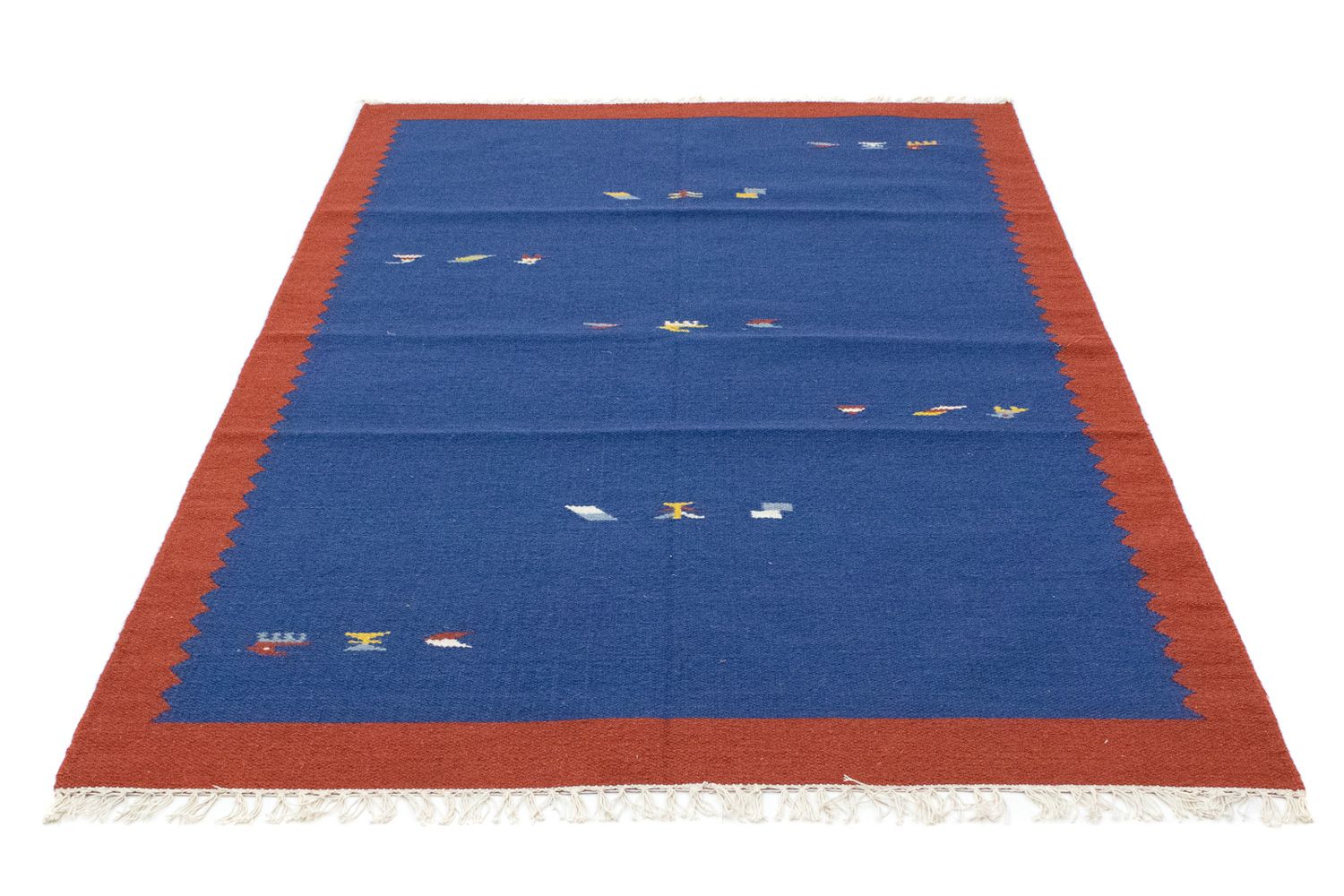 Tapis Kelim - Tendance - 180 x 120 cm - bleu