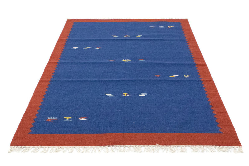 Tapis Kelim - Tendance - 180 x 120 cm - bleu