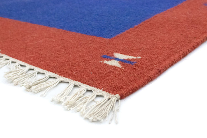 Kelim Teppich - Trendy 180 x 120 cm - blau