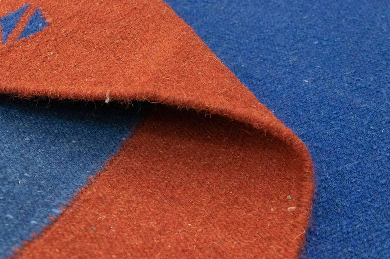 Kelim Teppich - Trendy 180 x 120 cm - blau