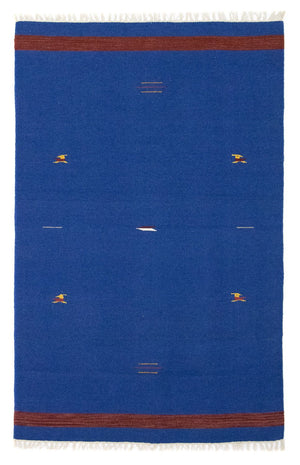 Tapis Kelim - Tendance - 180 x 120 cm - bleu