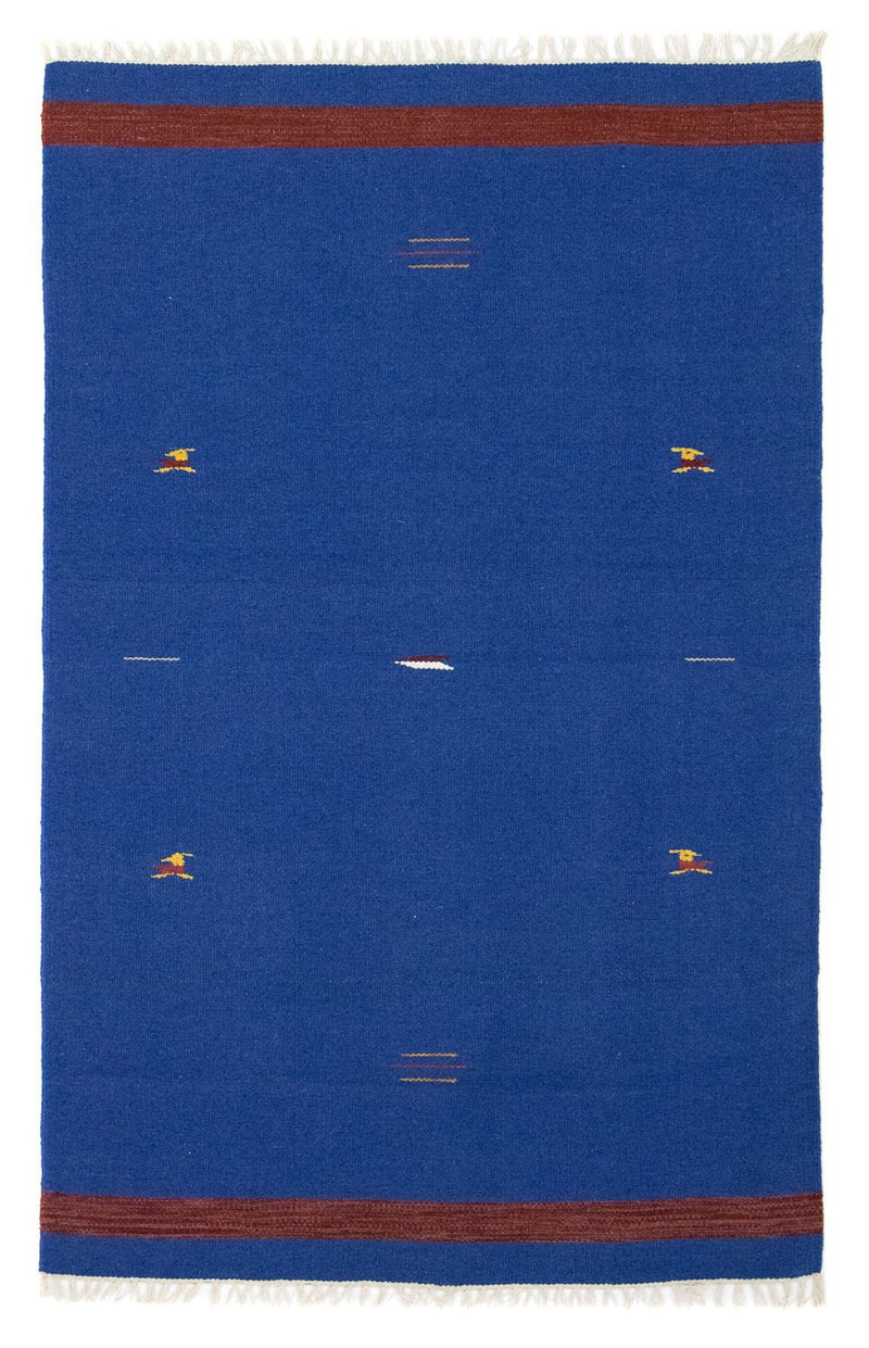 Tapis Kelim - Tendance - 180 x 120 cm - bleu