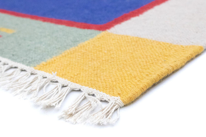 Tapis Kelim - Tendance - 180 x 120 cm - bleu