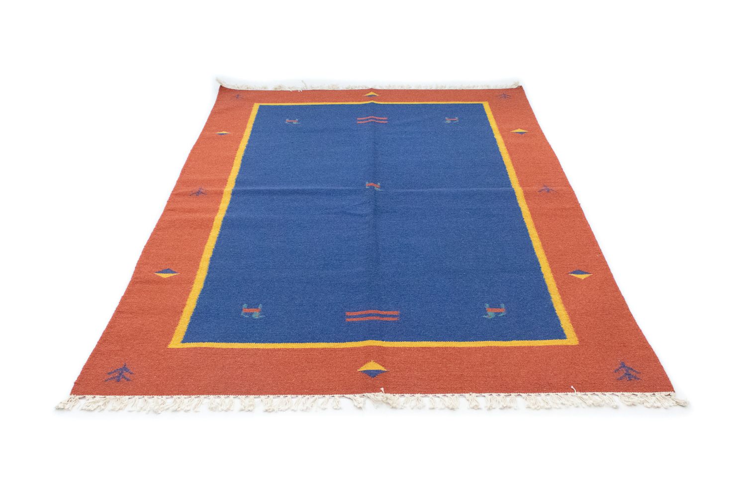 Kelim Teppich - Trendy 200 x 140 cm - blau