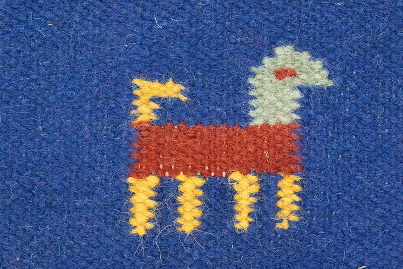 Tapis Kelim - Tendance - 200 x 140 cm - bleu