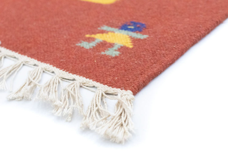 Tapis Kelim - Tendance - 200 x 140 cm - bleu