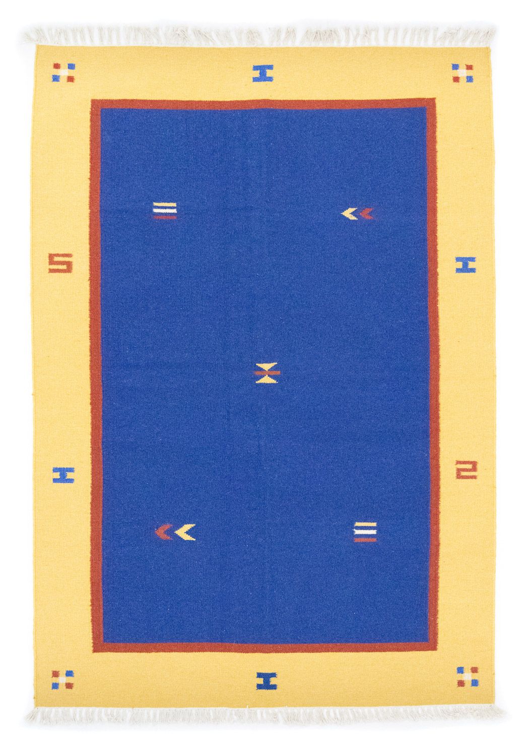 Kelim Teppich - Trendy 200 x 140 cm - blau