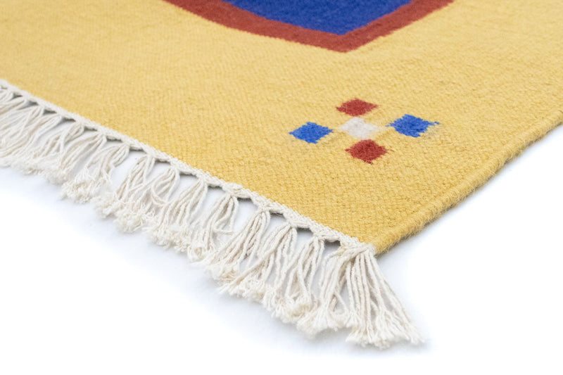 Kelim Teppich - Trendy 200 x 140 cm - blau