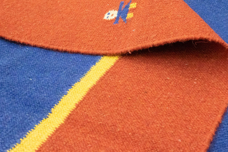 Tapis Kelim - Tendance - 300 x 200 cm - bleu