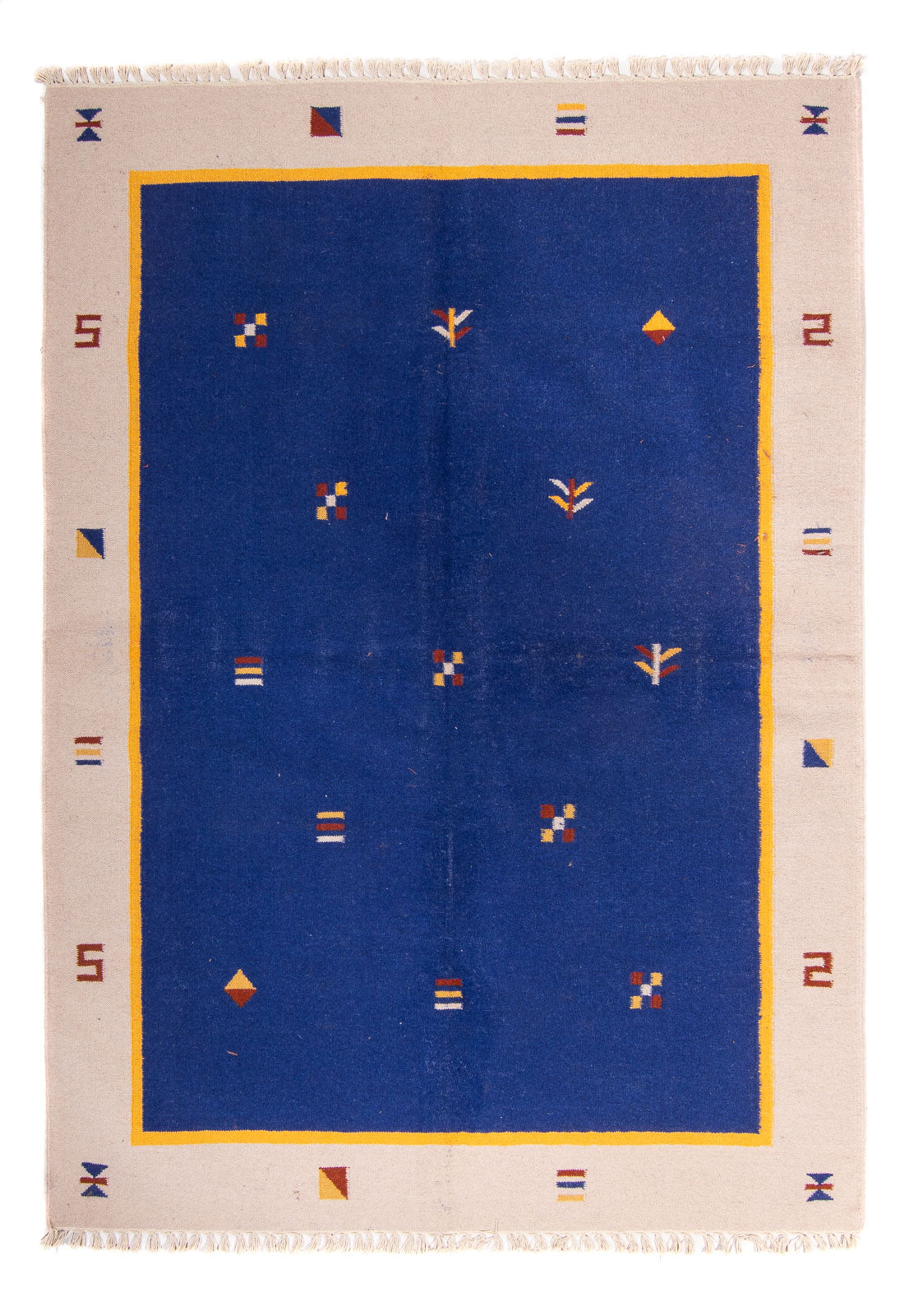 Tapis Kelim - Tendance - 240 x 170 cm - bleu foncé