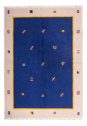 Tapis Kelim - Tendance - 240 x 170 cm - bleu foncé