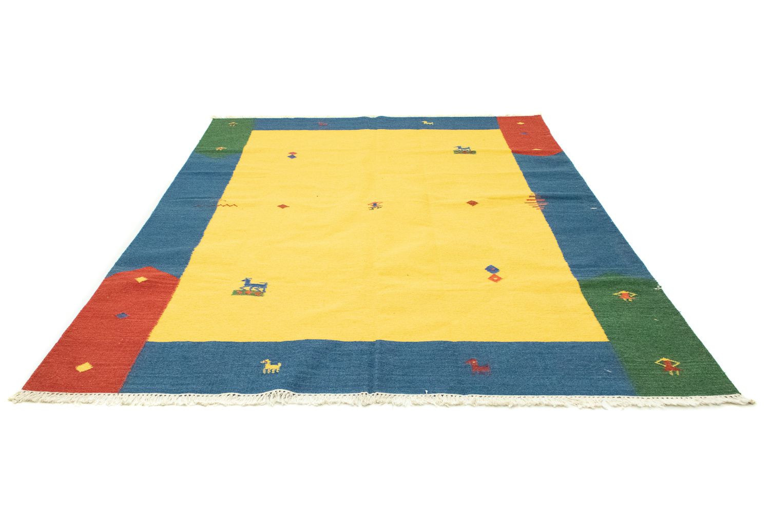 Tapis Kelim - Tendance - 300 x 200 cm - jaune