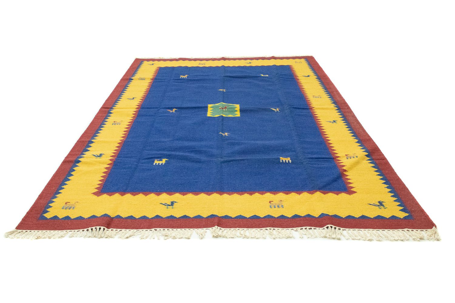 Tapis Kelim - Tendance - 300 x 200 cm - bleu