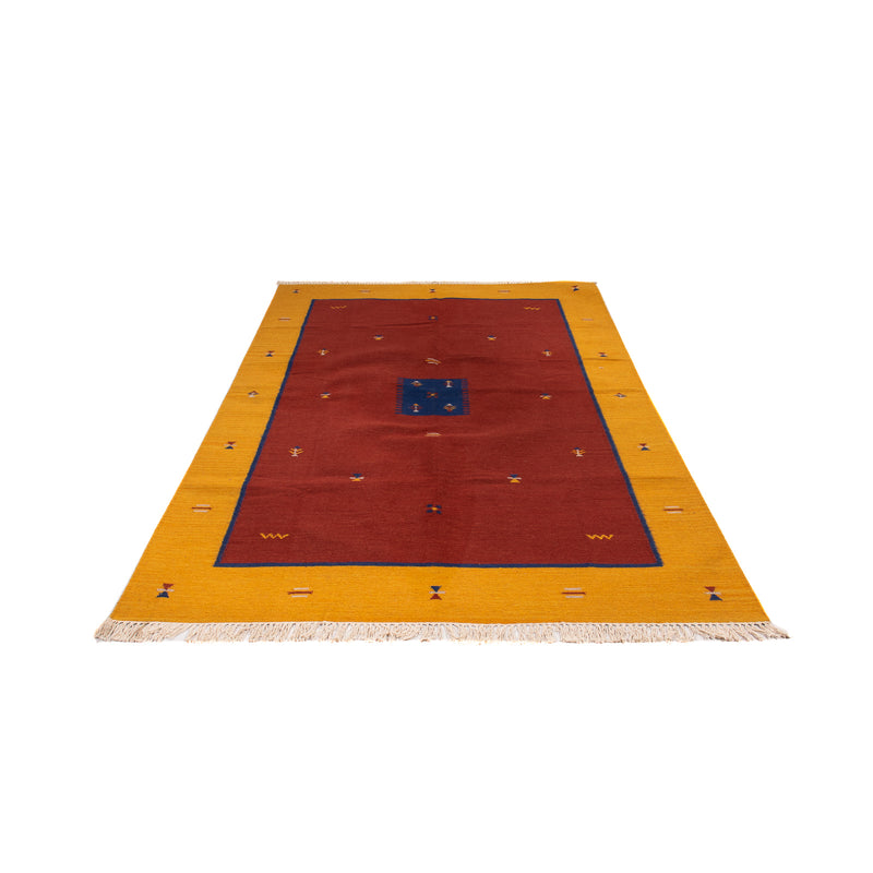 Tapis Kelim - Tendance - 240 x 170 cm - rouge foncé