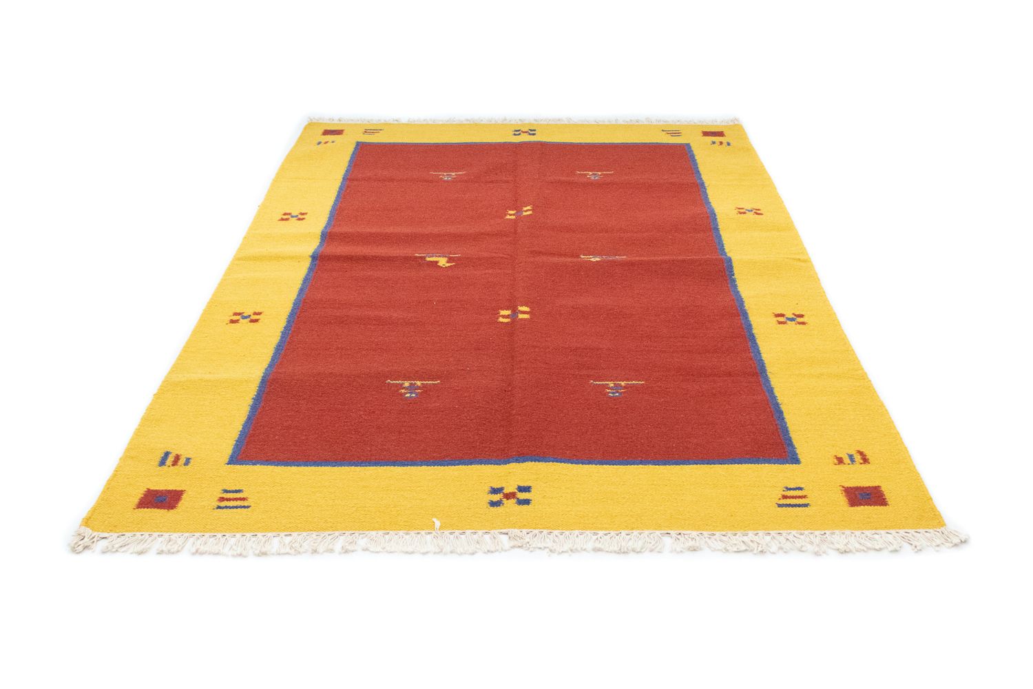 Tapis Kelim - Tendance - 200 x 140 cm - rouge