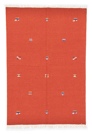 Tapis Kelim - Tendance - 200 x 140 cm - orange