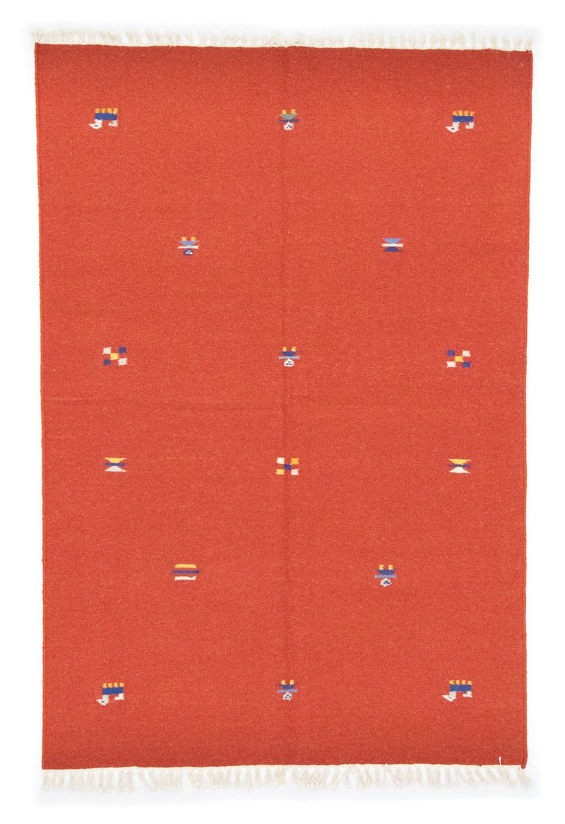 Tapis Kelim - Tendance - 200 x 140 cm - orange