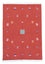 Tapis Kelim - Tendance - 200 x 140 cm - rouge