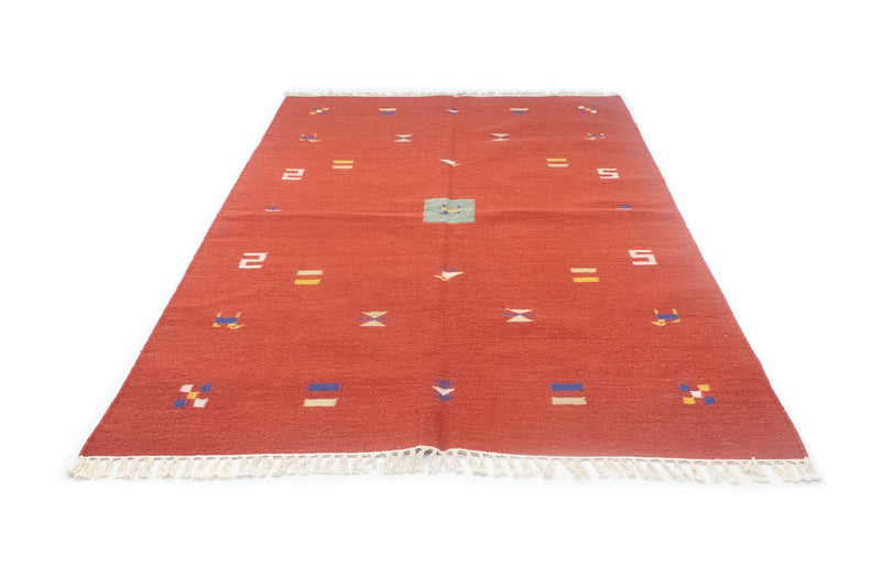 Tapis Kelim - Tendance - 200 x 140 cm - rouge