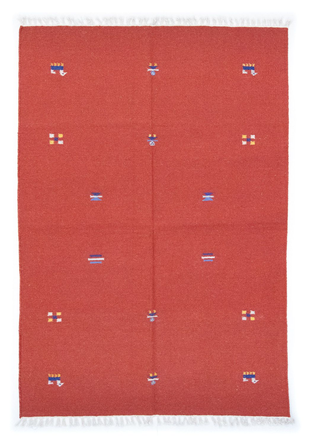 Tapis Kelim - Tendance - 200 x 140 cm - rouge