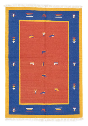 Tapis Kelim - Tendance - 200 x 140 cm - orange