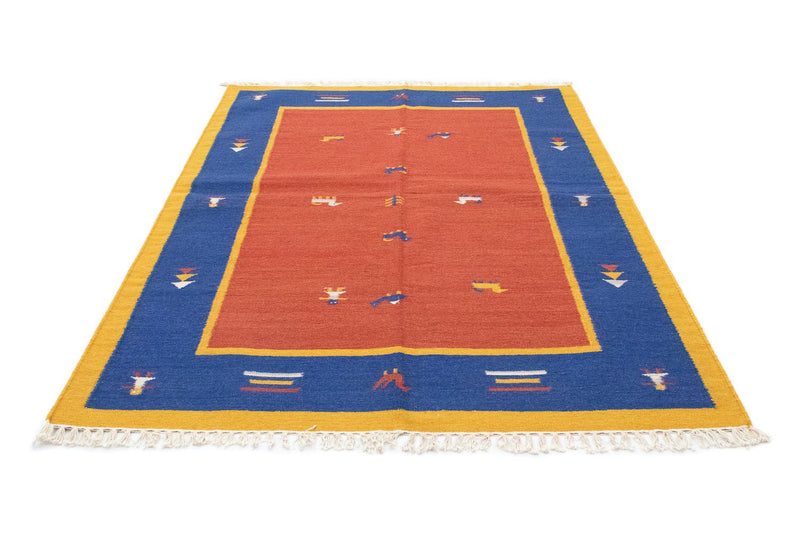 Kelim Teppich - Trendy 200 x 140 cm - orange